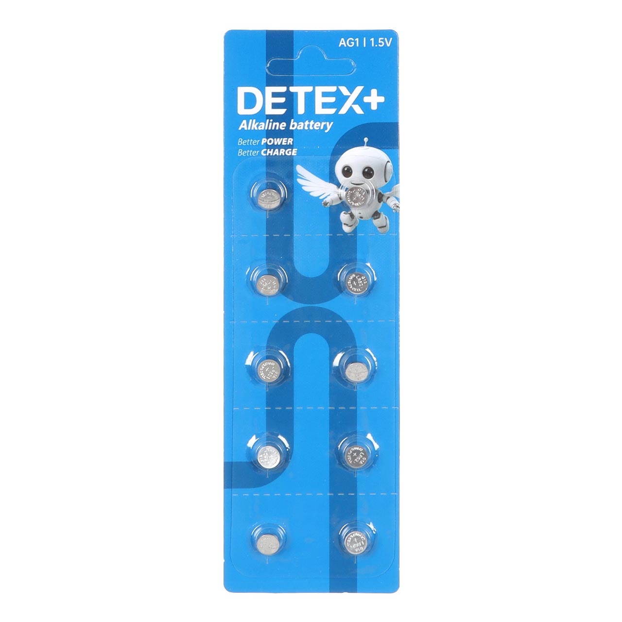 باتری ساعتی Detex+ Alkaline مدل AG1 (بسته 10 عددی)